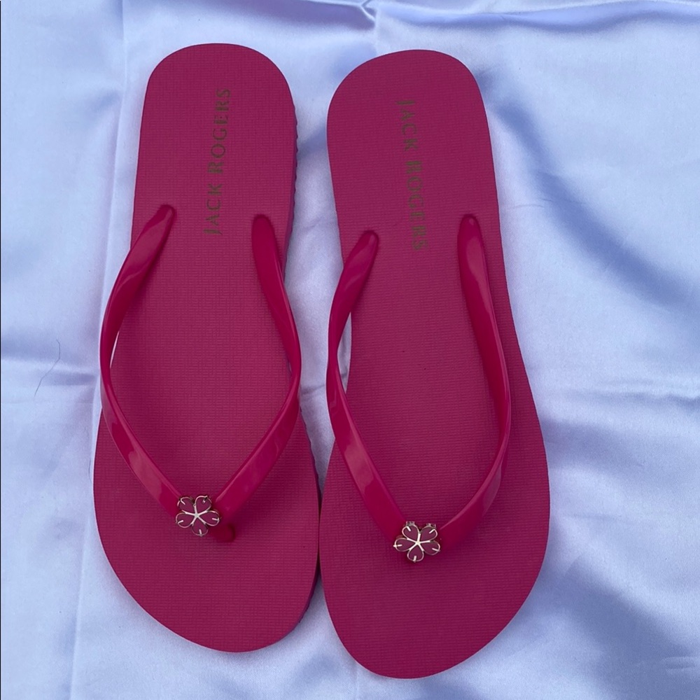 Jack Rogers Pink Flip Flops
